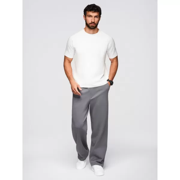  Tricou pentru bărbați OMBRE OM-TSCT-0240 APROAPE ALB 