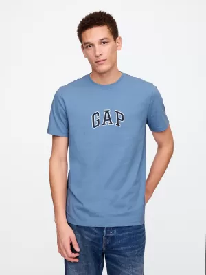 Tricou pentru bărbați GAP NEW ARCH LOGO TEE 570044-36 FLOAREA DE COLȚ MOALE