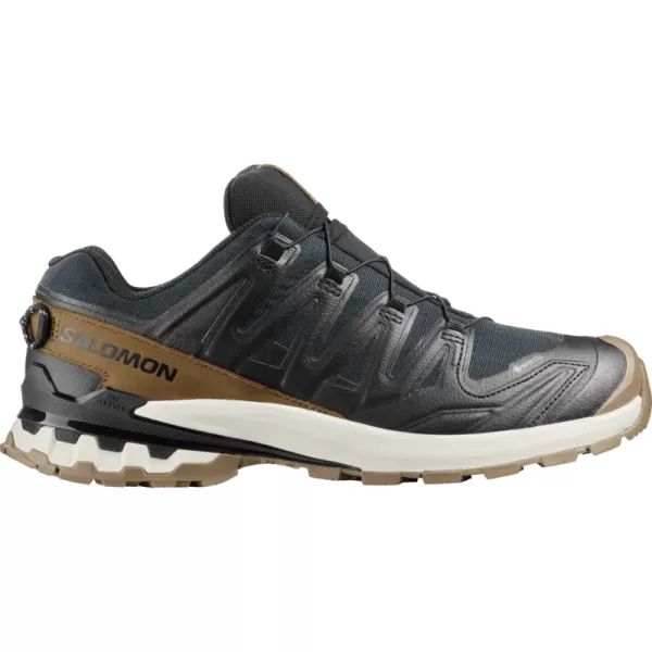 Pantofi pentru bărbați SALOMON XA PRO 3D V9 GTX LIFELONG M L47963800 NEGRU/COYOTE BROWN/GHEAȚĂ DE VANILIE 