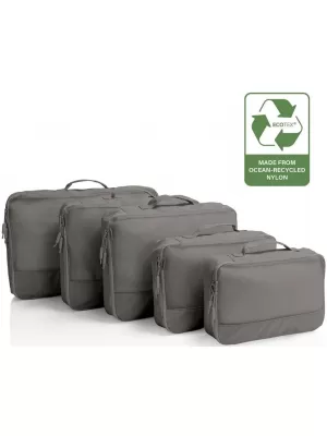 Valiză HEYS Ecotex Packing Cube 5 Pc Set PIATRA CENUSIE