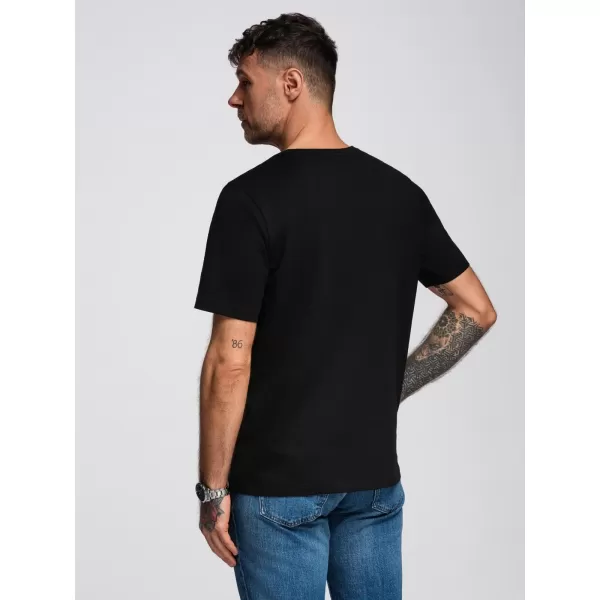  Tricou pentru bărbați OMBRE OM-TSPT-0246 NEGRU 