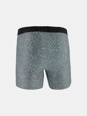Boxeri pentru bărbați UNDER ARMOUR UA PERFORMANCE TECH - PRINT 6IN - 1PK 1383875-477 ALBASTRU