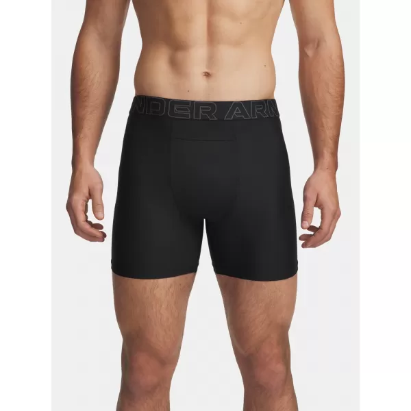  Boxeri pentru bărbați UNDER ARMOUR PERFORMANCE POUCH - SOLID 6IN - 2 6011474-001 NEGRU 