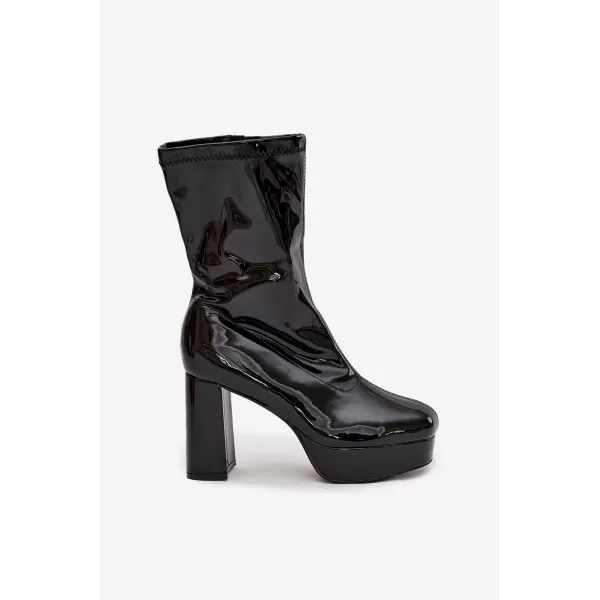  Pantofi de dama cu toc BOTO CALVESSA 39545 NEGRU 