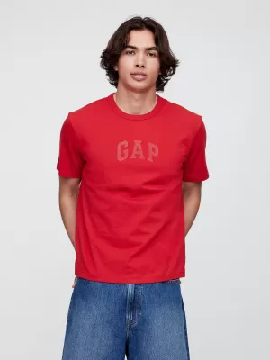 Tricou pentru bărbați GAP HIGH DENSITY LOGO TEE 782369-02 LOGO ROȘU MODERN