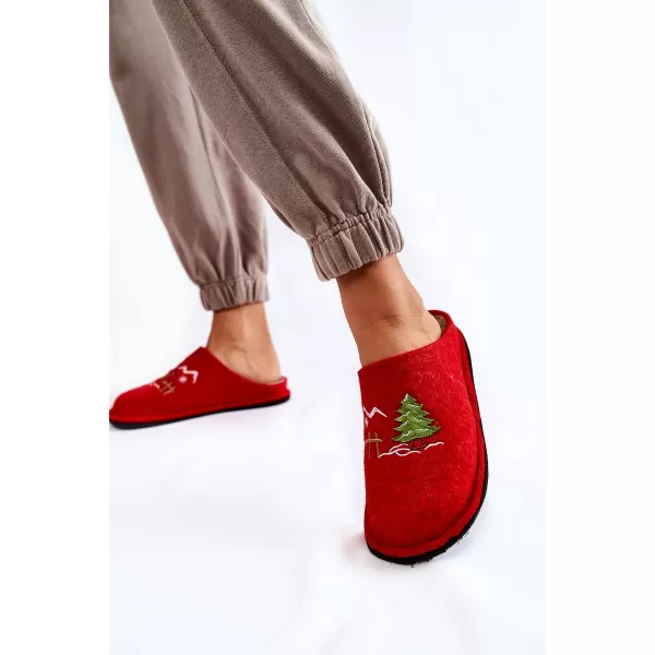  Papuci de damă BIG STAR KK276017 RED/BEIG Pantofi Big Star 