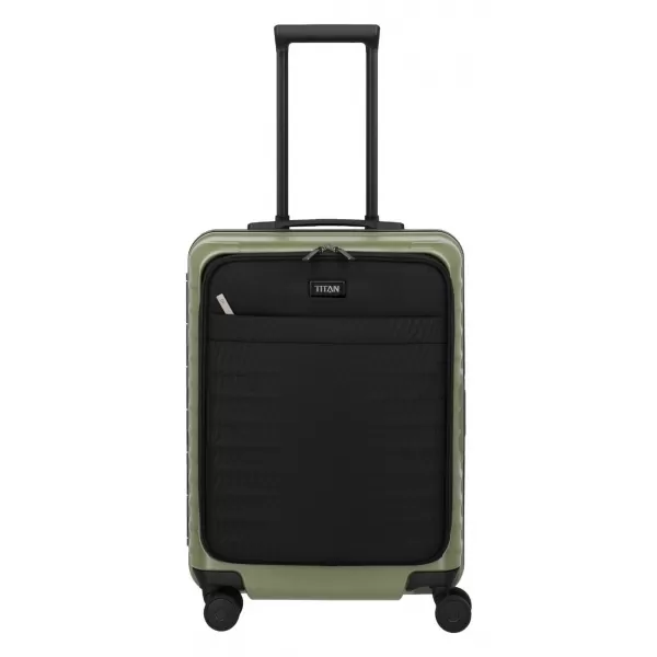  Valiză TITAN Overseas S Front pocket Forest green VERDE DE PĂDURE 