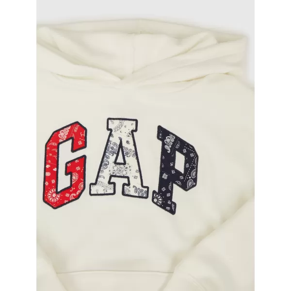  Hanorac pentru copii GAP LOGO PULLOVER HOODIE 781865-00 NOU ALB 