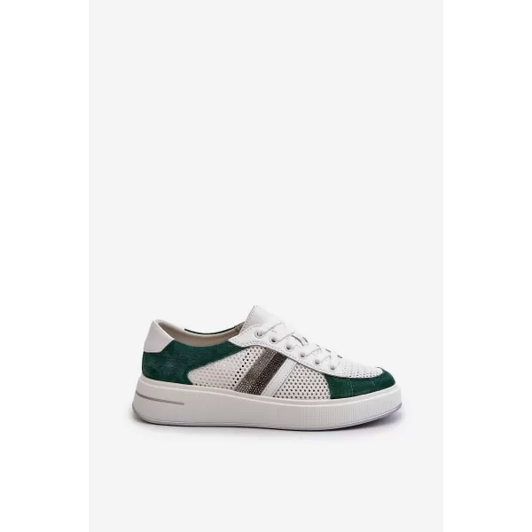  Adidași de damă D&A LR110 ALB/VERDE 