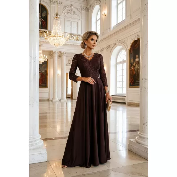  Rochie NUMOCO 309-14 CIOCOLATĂ 