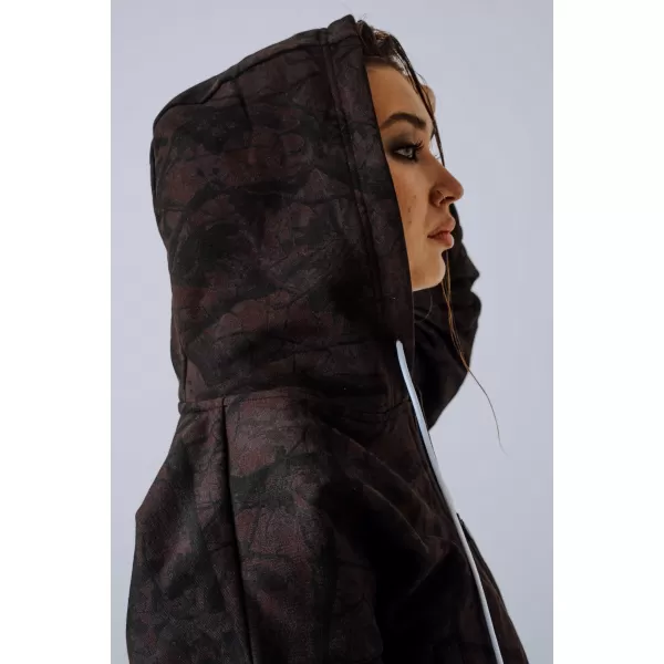  Hanorac cu fermoar POWER 895 DARK BROWN CAMO Nebbia 