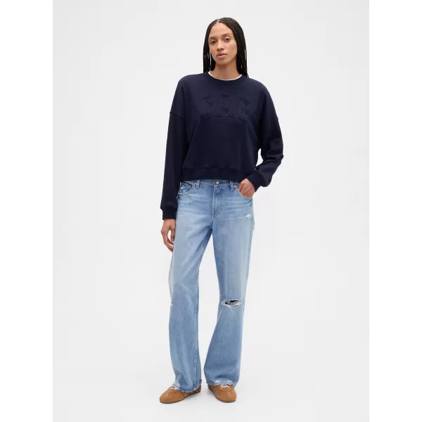  Hanorac de dama GAP LOGO SWEATSHIRT 799280-01 UNIFORMA MARINEI 