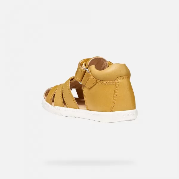  Băieți primii pași GEOX SANDAL MACCHIA B254VA000CLC2003 CHIHLIMBAR 