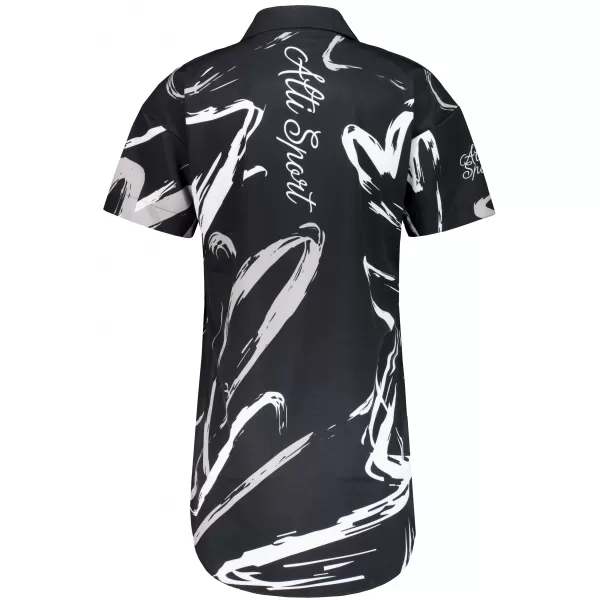  Cămașă premium pentru femei ALTISPORT VOJ/ALW049KOS01 ALB-NEGRU 