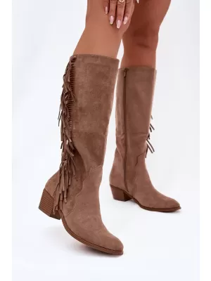 Cizme de dama BOTO FIRLINA 40921 KAKI