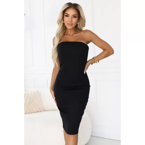  Rochie NUMOCO 642-1 NEGRU 
