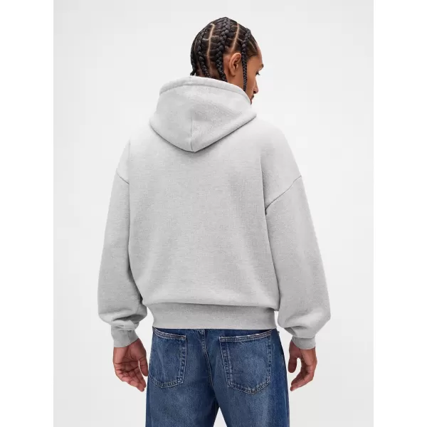  Hanorac pentru bărbați GAP HEAVYWEIGHT LOGO HOODIE PULLOVER 823104-05 ERICA GRI DESCHIS 