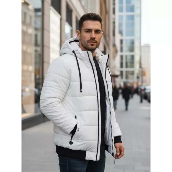  Jachetă pentru bărbați DSTREET TX5096 ALB 