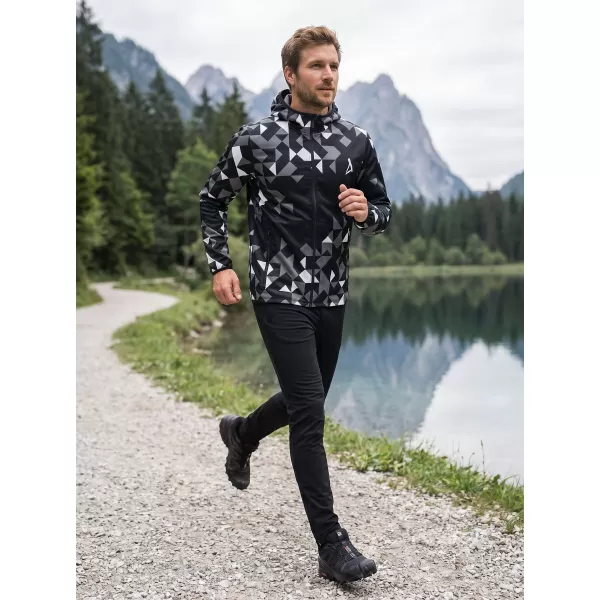  Jachetă softshell premium pentru bărbați ALTISPORT VOJ/ALM108JACK01 NEGRU 