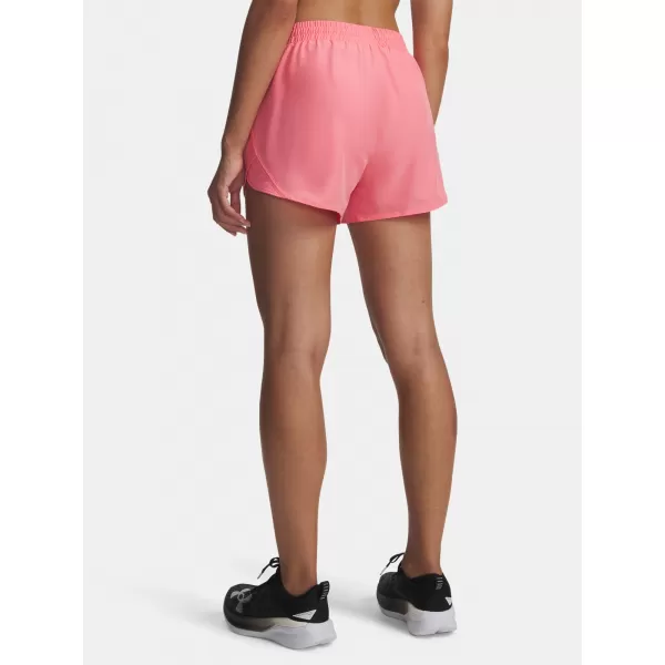  Pantaloni scurți de damă UNDER ARMOUR UA FLY BY 3'' SHORTS 1382438-602 ROZ 