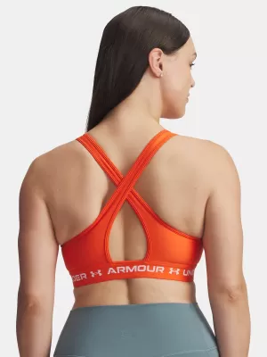 Sutien de damă UNDER ARMOUR CROSSBACK MID BRA 1361034-844 PORTOCALE