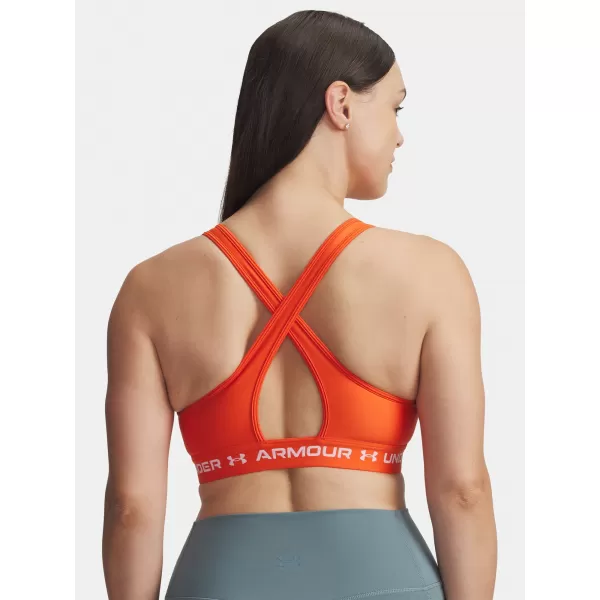 Sutien de damă UNDER ARMOUR CROSSBACK MID BRA 1361034-844 PORTOCALE 