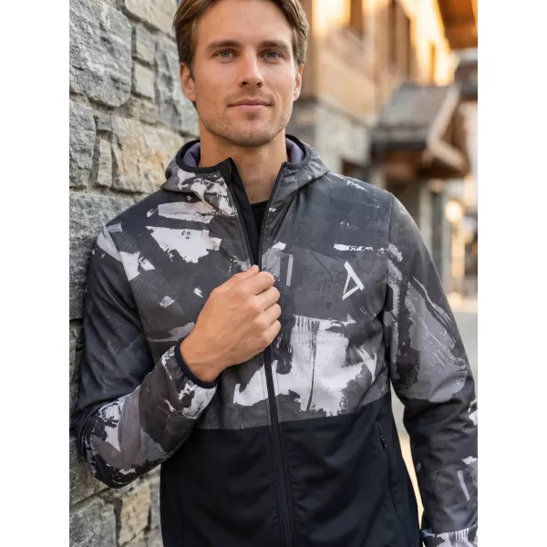  Jachetă softshell premium pentru bărbați ALTISPORT VOJ/ALM125JACK01 MASCA/NEGRU 