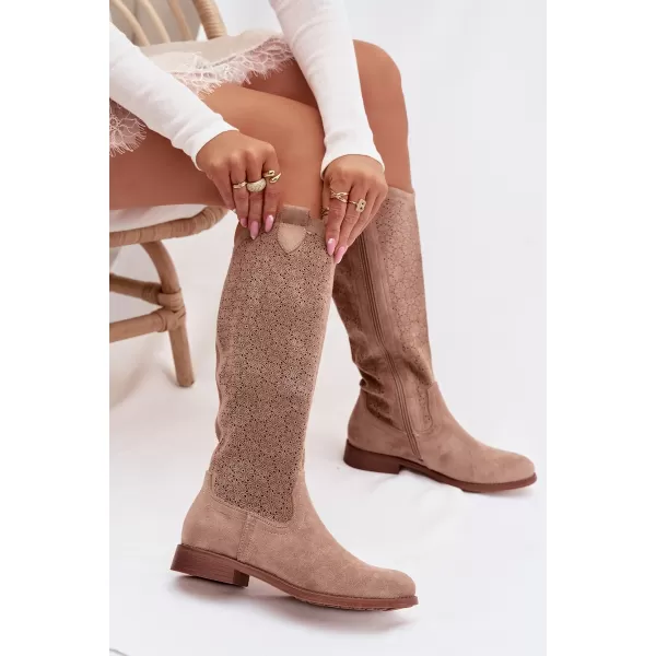  Cizme de dama S.BARSKI HY61-8022 BEJ 