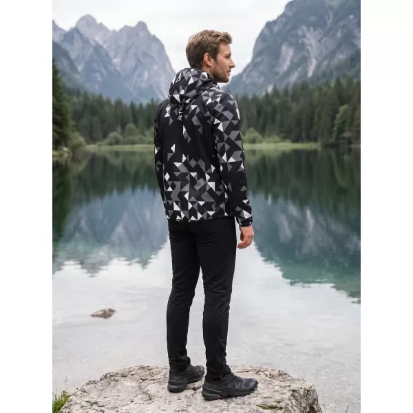  Jachetă softshell premium pentru bărbați ALTISPORT VOJ/ALM108JACK01 NEGRU 