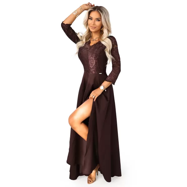  Rochie NUMOCO 309-14 CIOCOLATĂ 
