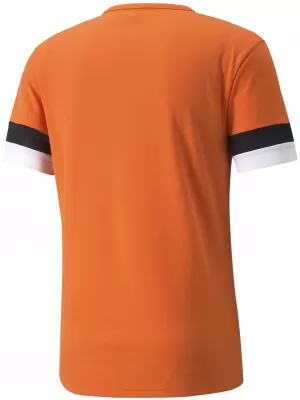 Tricou funcțional pentru bărbați PUMA TEAMRISE JERSEY 704932-08 MAC AURIU/NEGRU/ALB