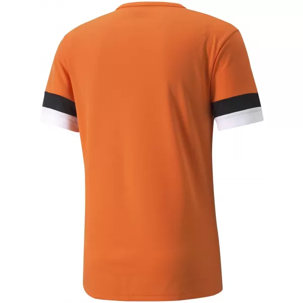  Tricou funcțional pentru bărbați PUMA TEAMRISE JERSEY 704932-08 MAC AURIU/NEGRU/ALB 