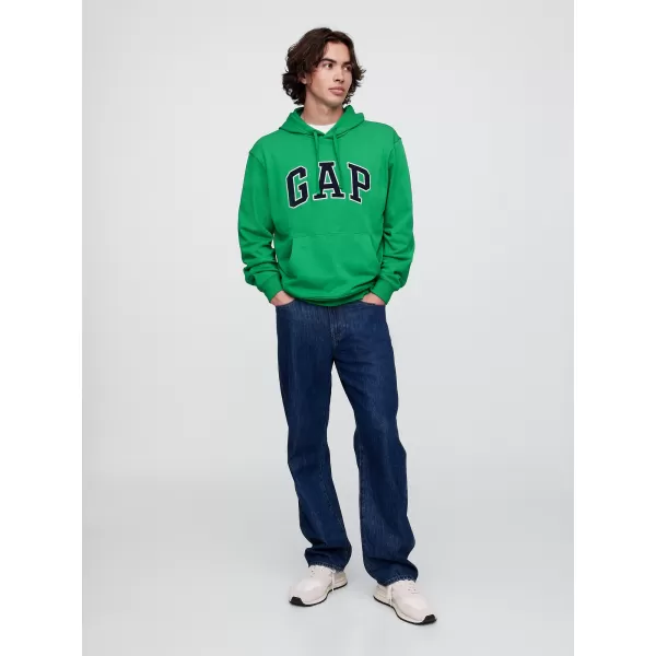  Hanorac pentru bărbați GAP FRENCH TERRY PULLOVER LOGO HOODIE 868460-09 VERDE GALANT 