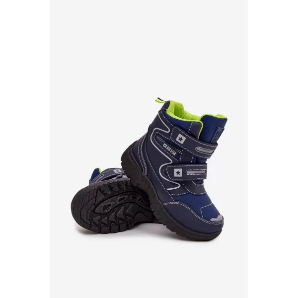  Cizme de zapada pentru copii BIG STAR OO374048 ALBASTRU Pantofi Big Star 