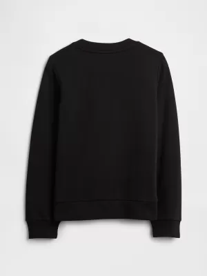 Hanorac pentru copii GAP CREW SWEATSHIRT 839149-07 MINGE DISCO ARGINTIE
