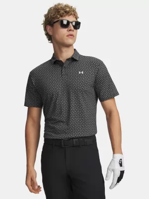 Tricou pentru bărbați UNDER ARMOUR T2G PRINTED POLO 6012304-001 NEGRU