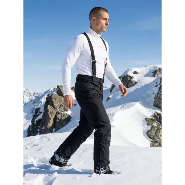  Pantaloni de schi pentru bărbați ALTISPORT REVOZ NEGRU 