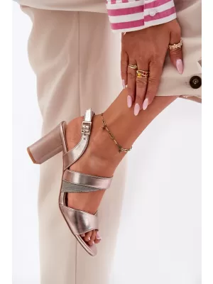 Sandale de dama SERGIO LEONE SK866 PLATINĂ