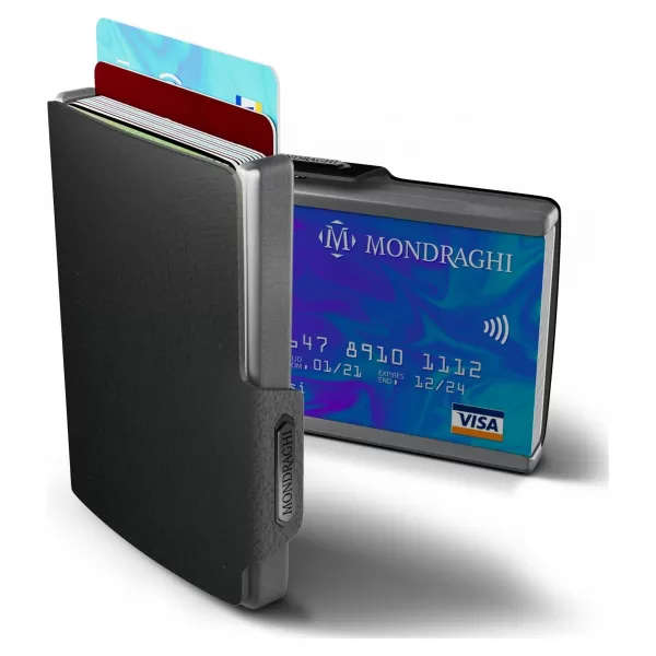  Portofel MONDRAGHI ONE NEGRU 