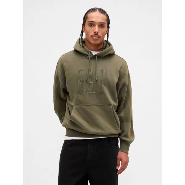 Hanorac pentru bărbați GAP CORP LOGO HOODIE PULLOVER 851641-00 MUŞCHI NEGRU 