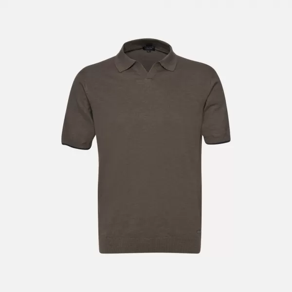  Tricou pentru bărbați GEOX KNIT G012317 KAKI 