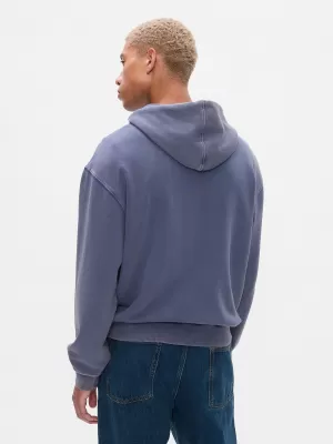 Hanorac pentru bărbați GAP LOGO HOODIE PULLOVER 646027-01 CERUL NOPTII