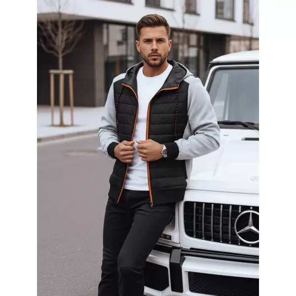  Jachetă pentru bărbați DSTREET TX4393 GRI DESCHIS 