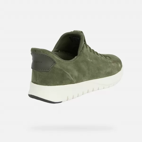  Adidași pentru bărbați GEOX FLEXTRIDE PLUS FAST IN G014646 KAKI 