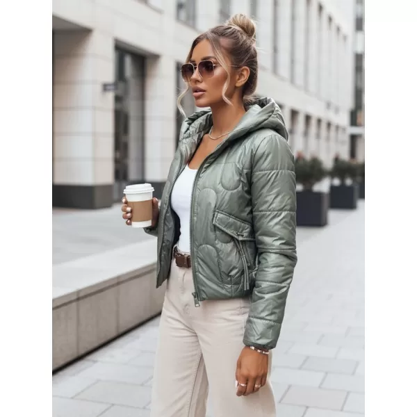  Geaca de dama DSTREET TY3712 VERDE 