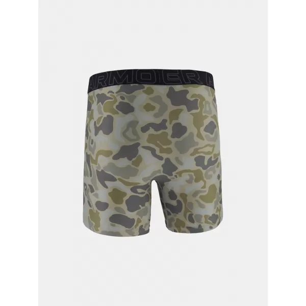 Boxeri pentru bărbați UNDER ARMOUR UA PERFORMANCE TECH - PRINT 6IN - 1PK 1383875-069 TITAN 