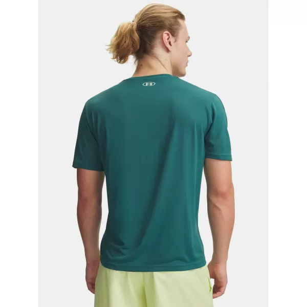  Tricou pentru bărbați UNDER ARMOUR UA TECH TAPING SS 6012356-339 VERDE 