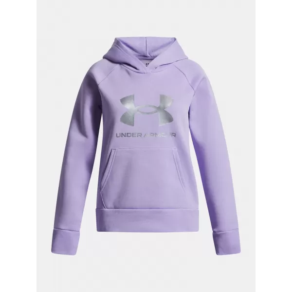  Hanorac pentru fete UNDER ARMOUR UA RIVAL FLC SHIMMER HDY 6004118-538 VIOLET 