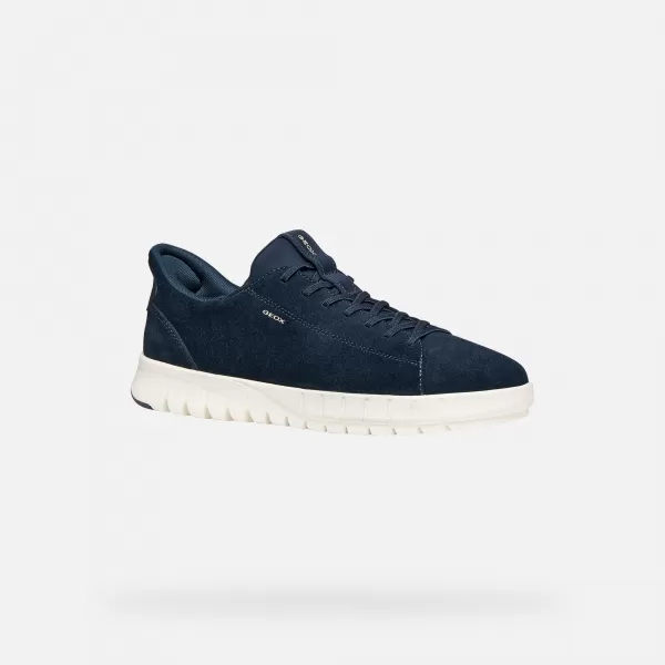  Adidași pentru bărbați GEOX FLEXTRIDE PLUS FAST IN G014647 ALBASTRU ÎNCHIS 