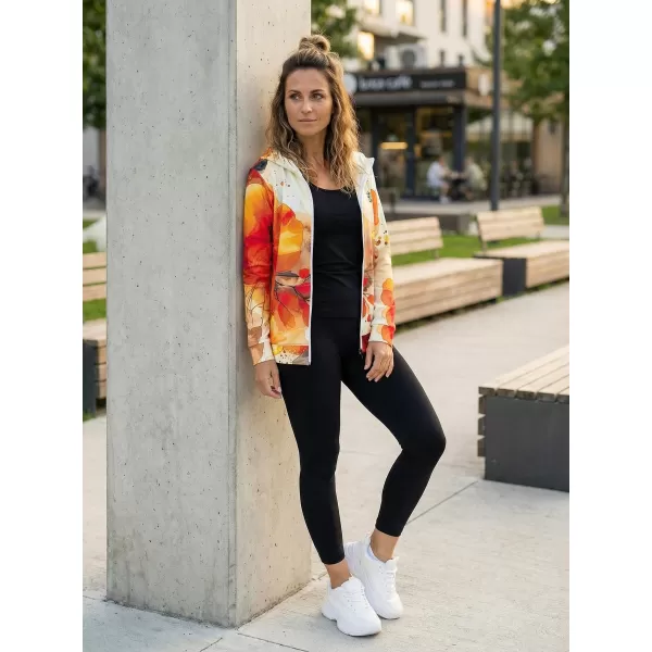  Hanorac premium pentru femei cu fermoar ALTISPORT VOJ/ALW127MI02 PORTOCALE 